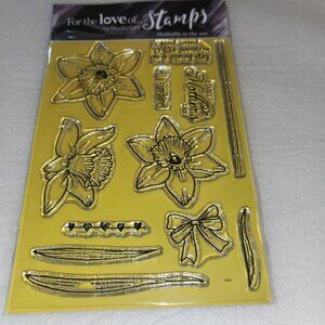 Hunkydory For the Love of Stamps Daffodils in the Sun Flowers  Clear Stamps